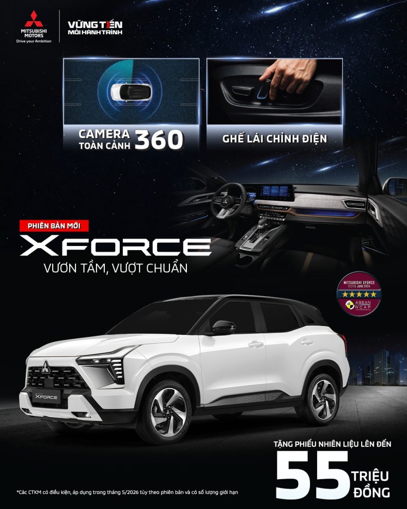 NEW MITSUBISHI XFORCE 2026 – VƯƠN TẦM, VƯỢT CHUẨN